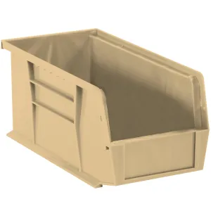 10 7/8 x 5 1/2 x 5" Ivory Plastic Stack & Hang Bin Boxes