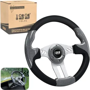 12.5 inch Wooden Golf Cart Steering Wheel Universally For Most Models - 10L0L