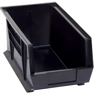 14 3/4 x 8 1/4 x 7" Black Conductive Bin Boxes