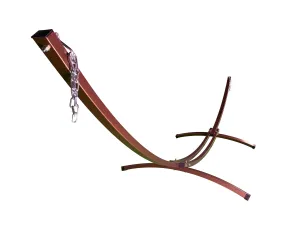 15 Ft. Indoor/Outdoor Bronze Steel Arc Hammock Stand. Supports Single or Double Hammock Beds.