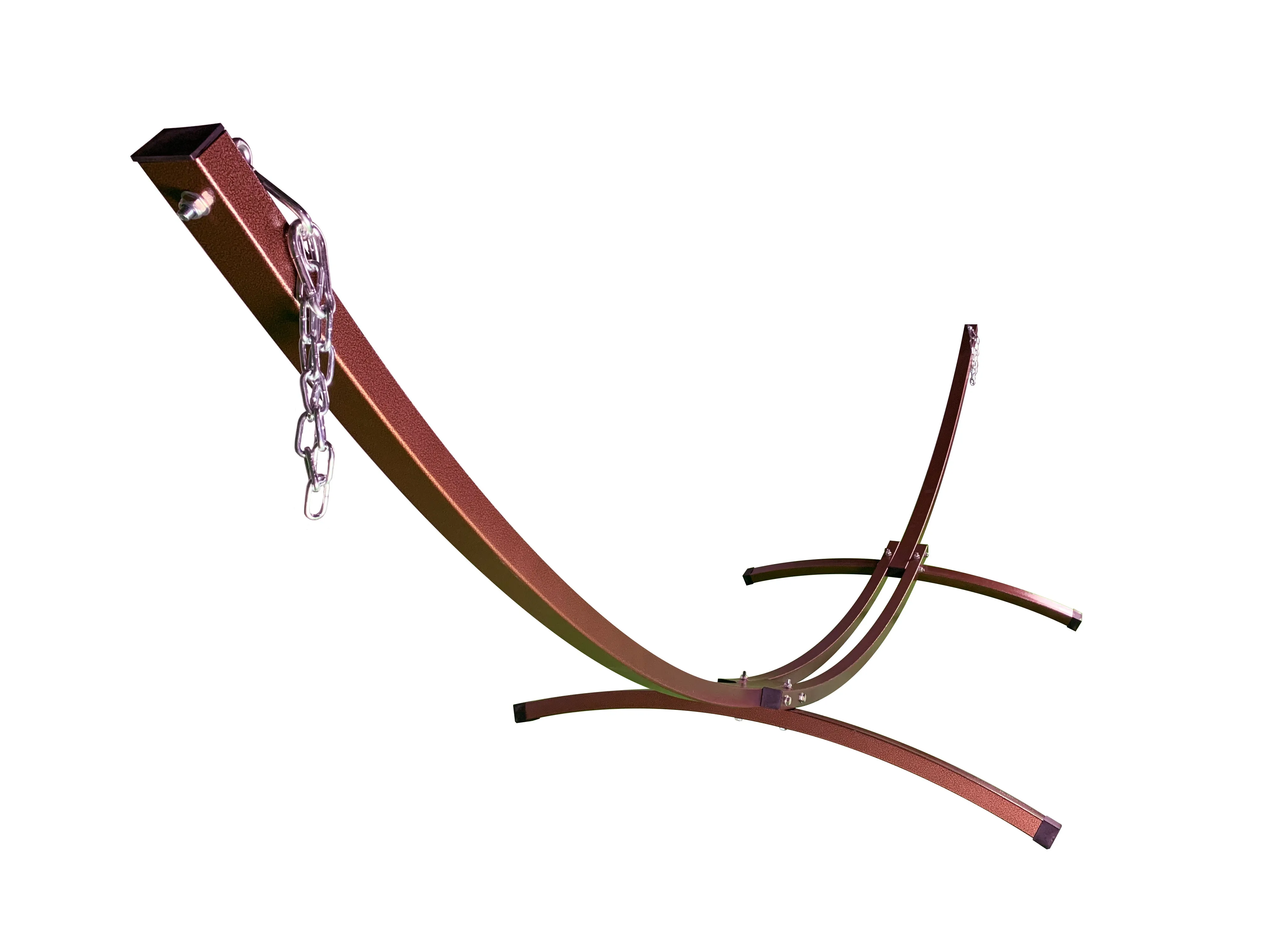 15 Ft. Indoor/Outdoor Bronze Steel Arc Hammock Stand. Supports Single or Double Hammock Beds.