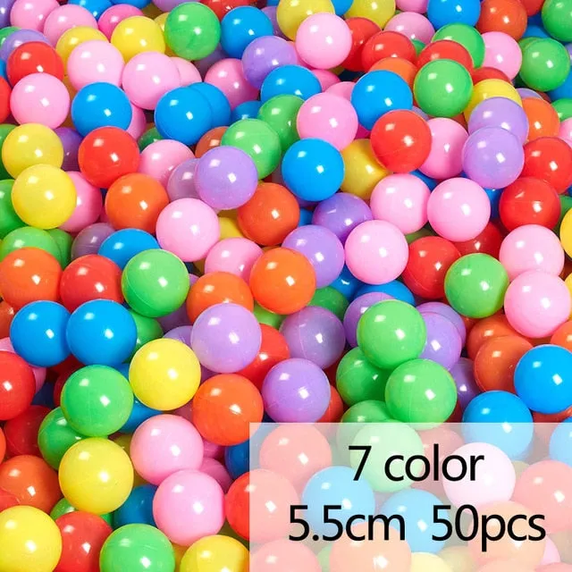 200PCS/lot Eco-Friendly Funny Toy Ocean Balls Colorful Soft Plastic Wave Ball Water Pool Bouncy Ball Outdoor Baby Swim Pit Toys