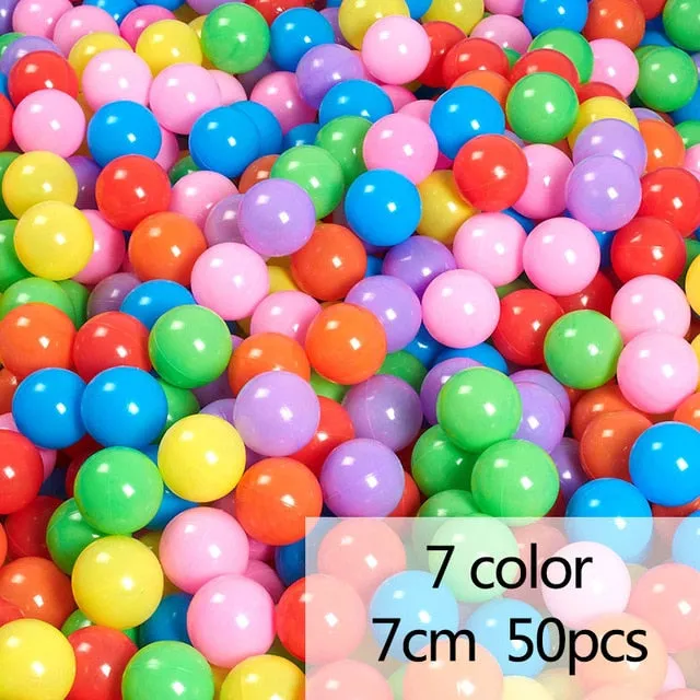 200PCS/lot Eco-Friendly Funny Toy Ocean Balls Colorful Soft Plastic Wave Ball Water Pool Bouncy Ball Outdoor Baby Swim Pit Toys