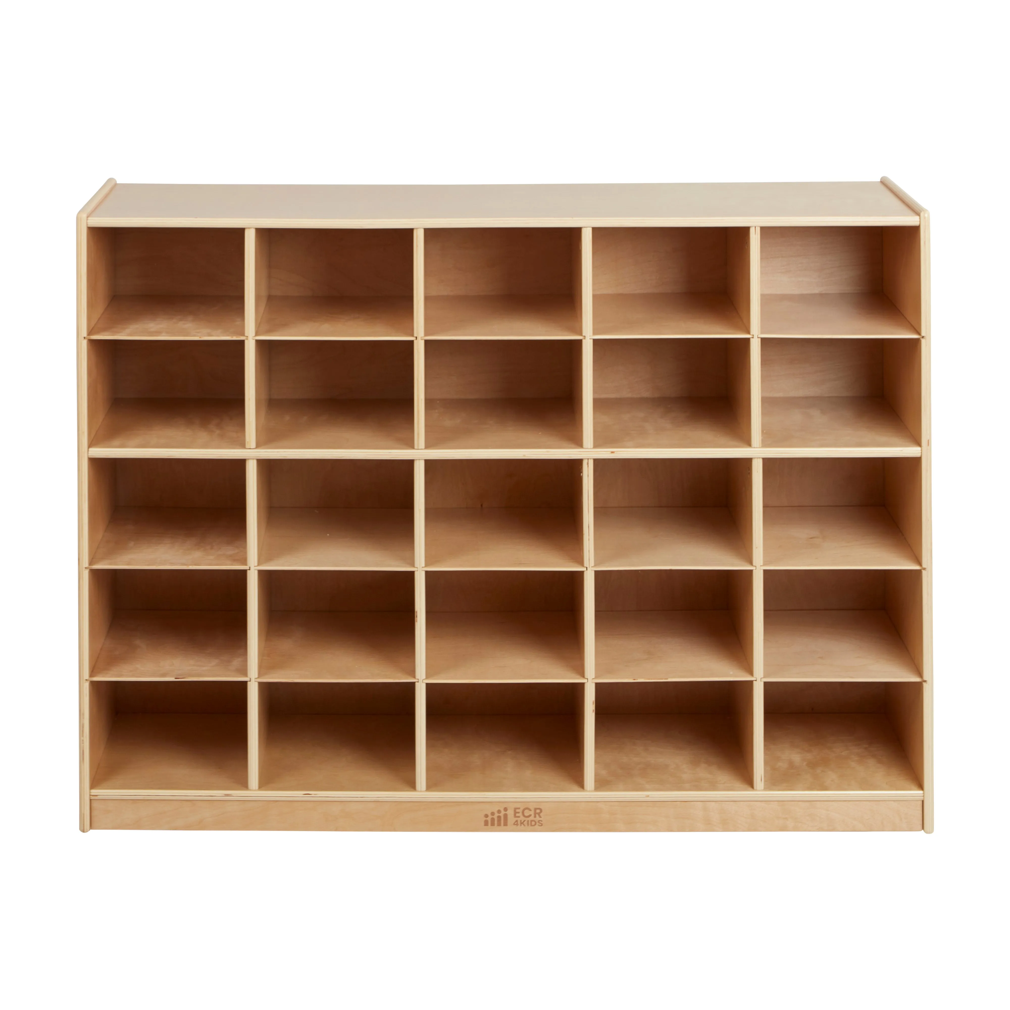 25 Cubby Mobile Tray Storage Cabinet, 5x5, Classroom Furniture