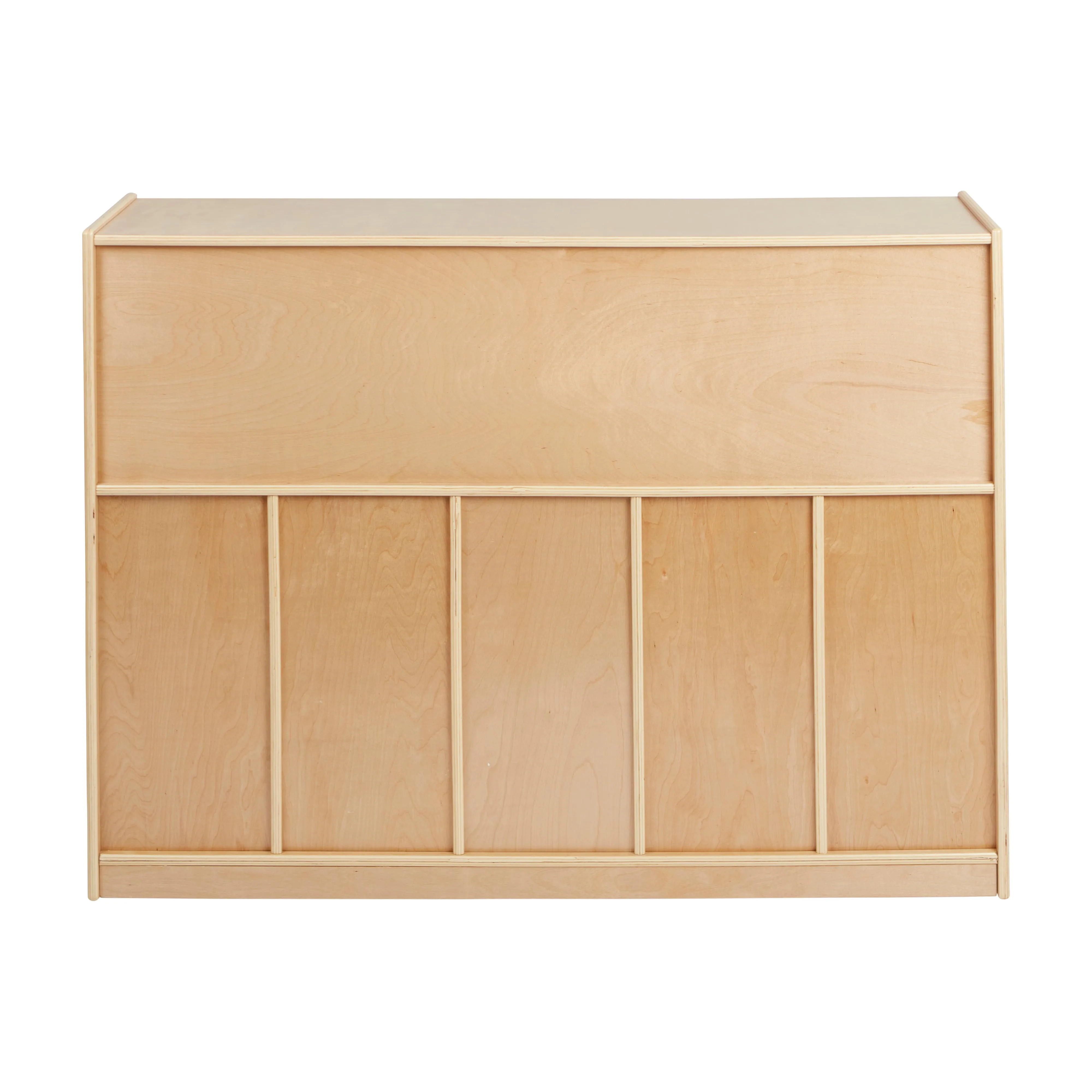 25 Cubby Mobile Tray Storage Cabinet, 5x5, Classroom Furniture