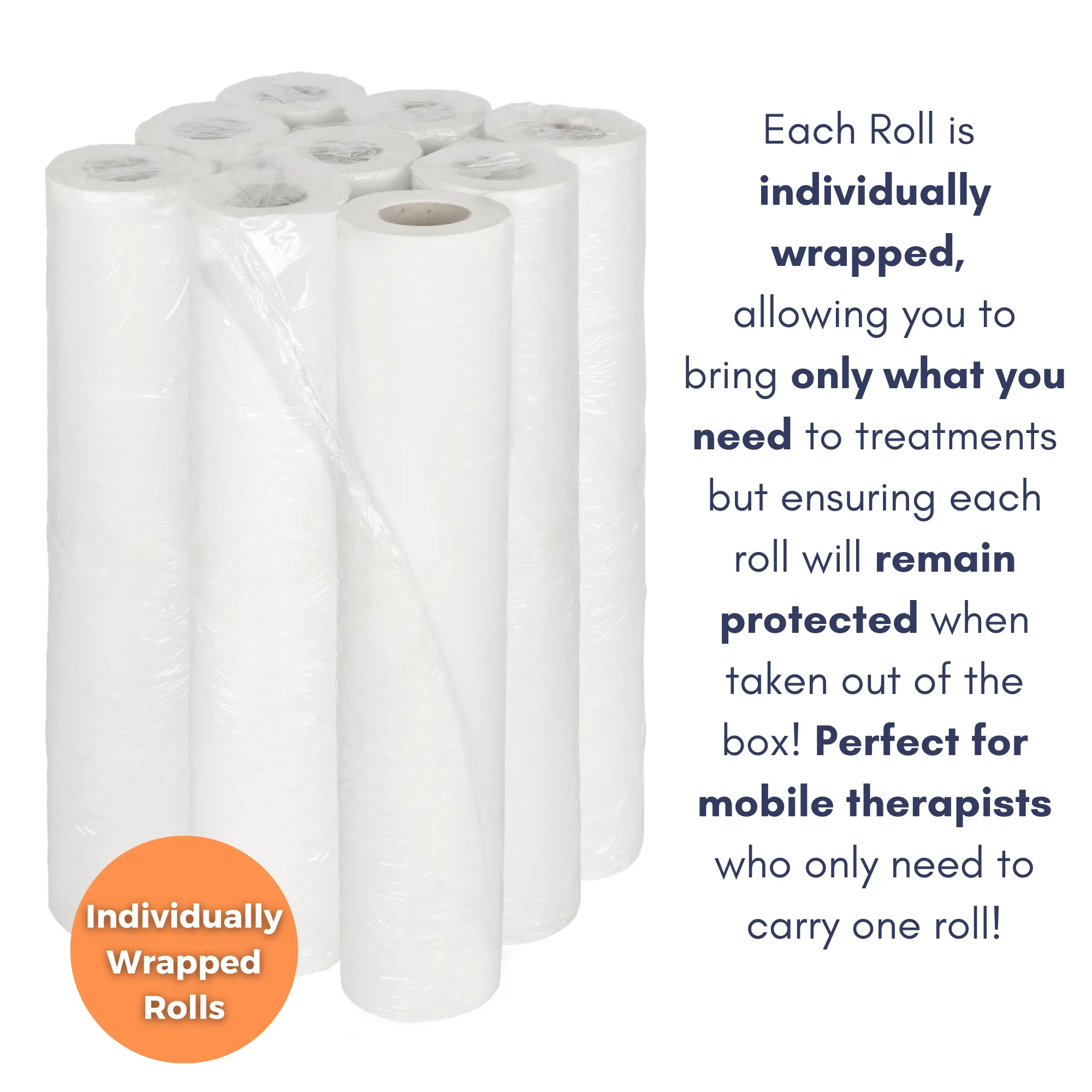 4 x PROFESSIONAL COUCH ROLLS (86 Treatments - 15p per treatment)