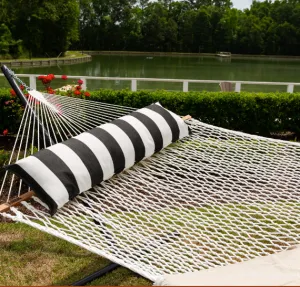 52" Long Hammock Pillow - Sunbrella® Cabana Black