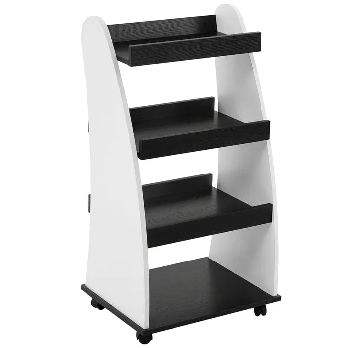 Alex 4-Tier Salon Rolling Utility Cart