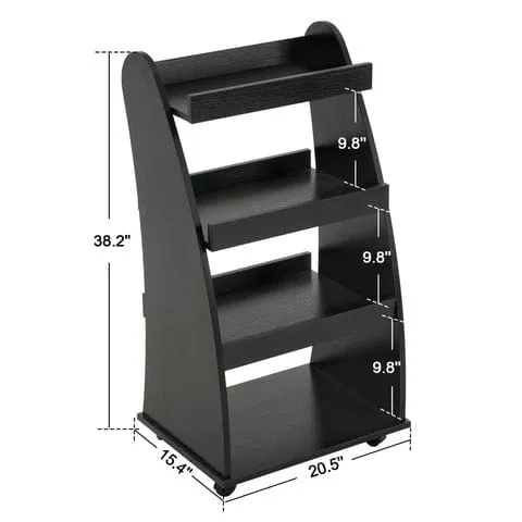 Alex 4-Tier Salon Rolling Utility Cart