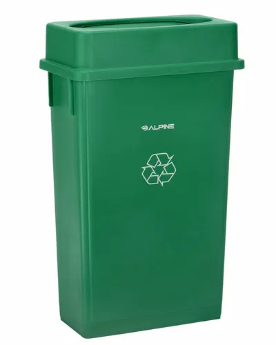 Alpine Industries ALP4778-2-GRN-3 Recycling Receptacle / Container