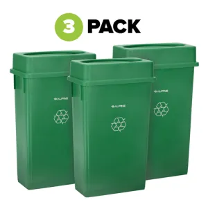 Alpine Industries ALP4778-2-GRN-3 Recycling Receptacle / Container