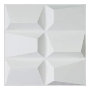 Art3d Decorative PVC Wall Panels, 32 Square Feet, 3D Rectangle