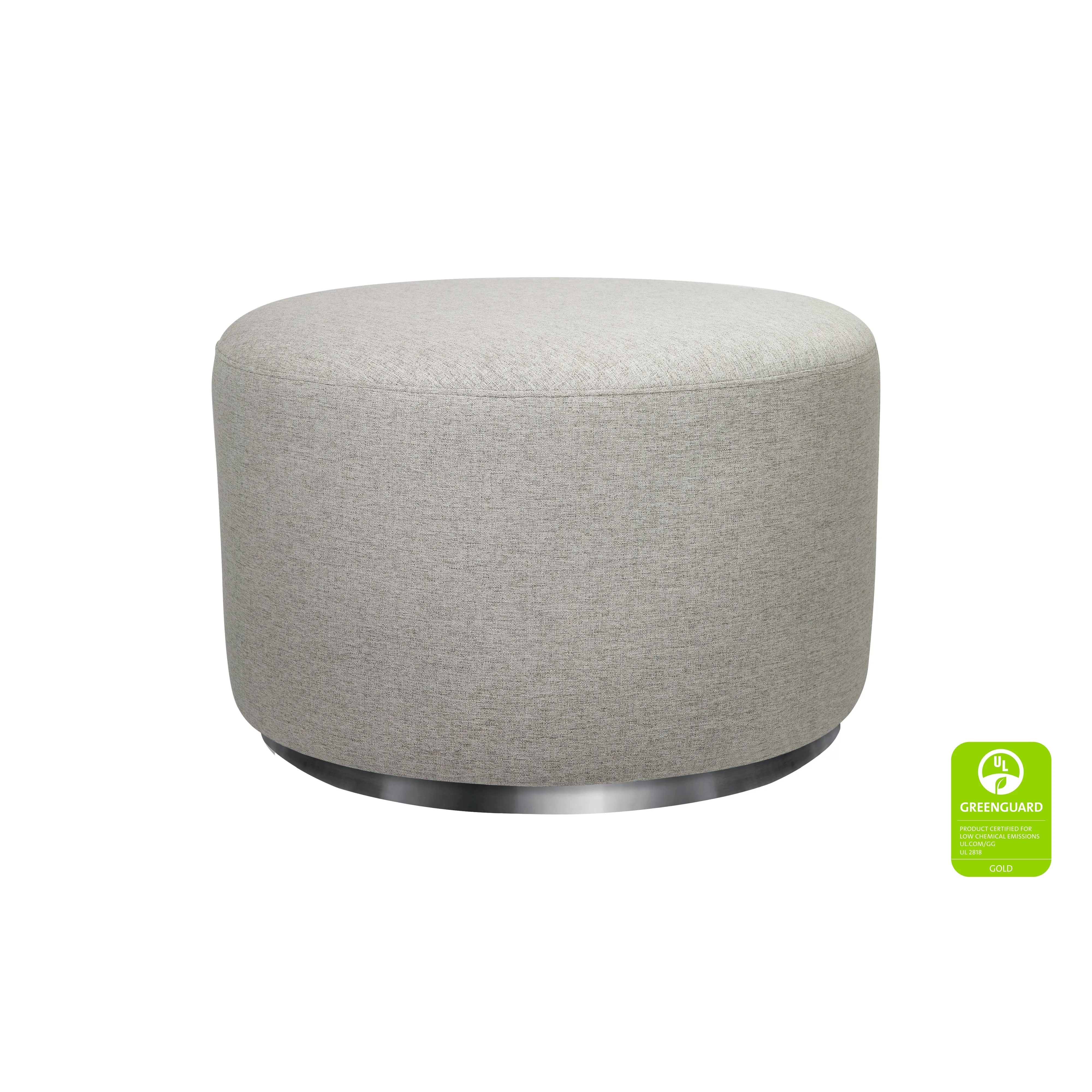 Babyletto Tuba Gliding Ottoman in Eco-Performance Fabric | Water Repellent & Stain Resistant