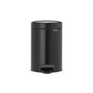 Brabantia Matt Black 3L Slow Close Pedal Bin