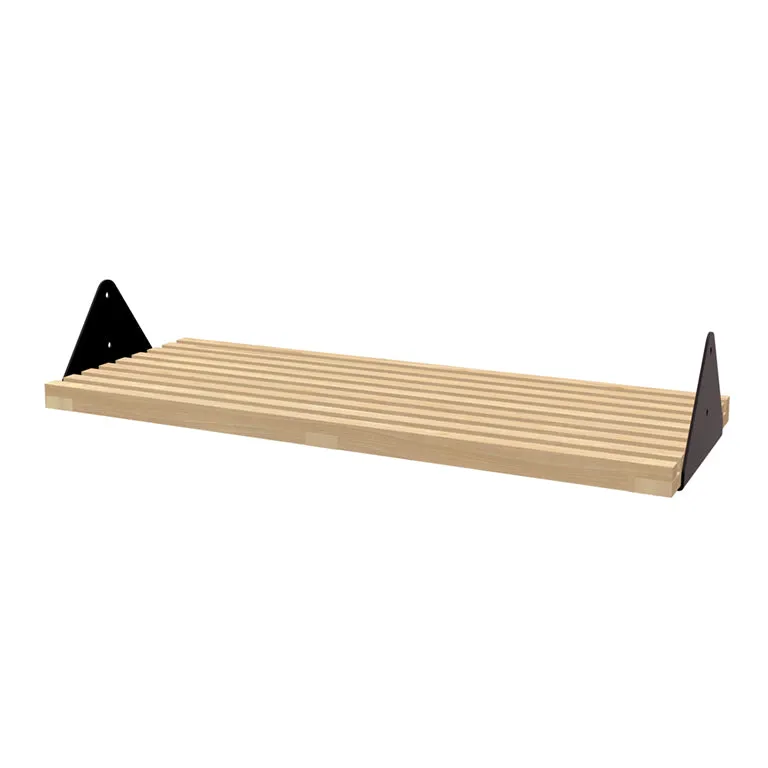 Branch Slatted Shelf with Brackets