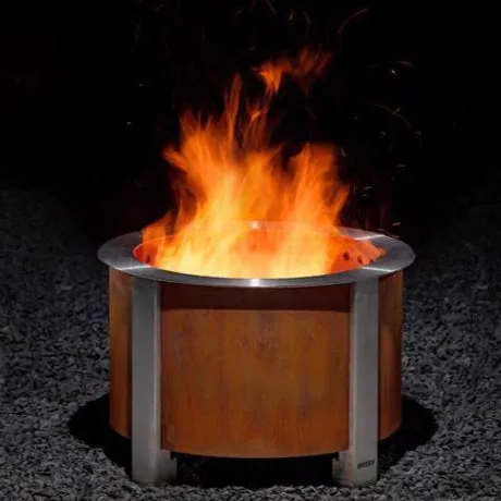 Breeo X Series Corten Smokeless Fire Pit - 24" Round