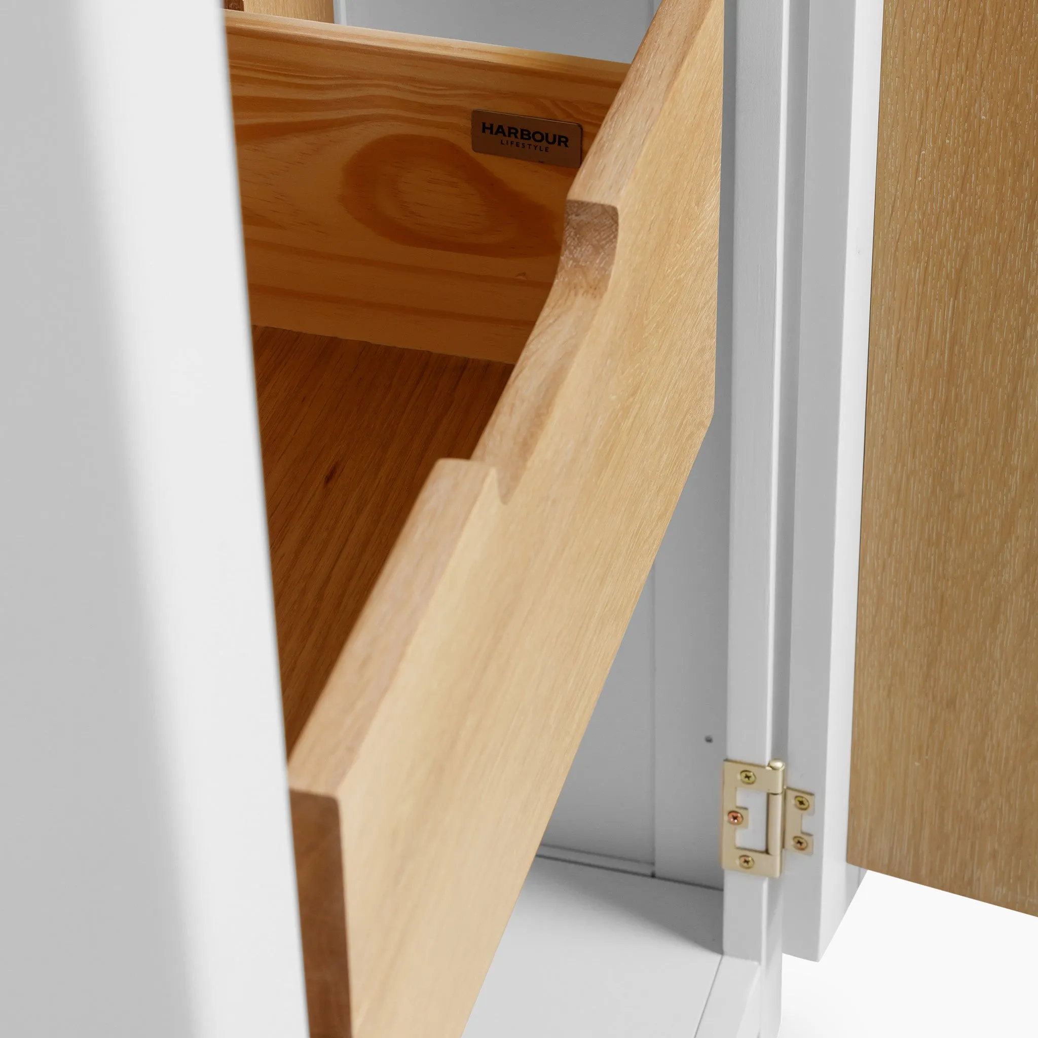 Burford Single Larder Unit in Warm White