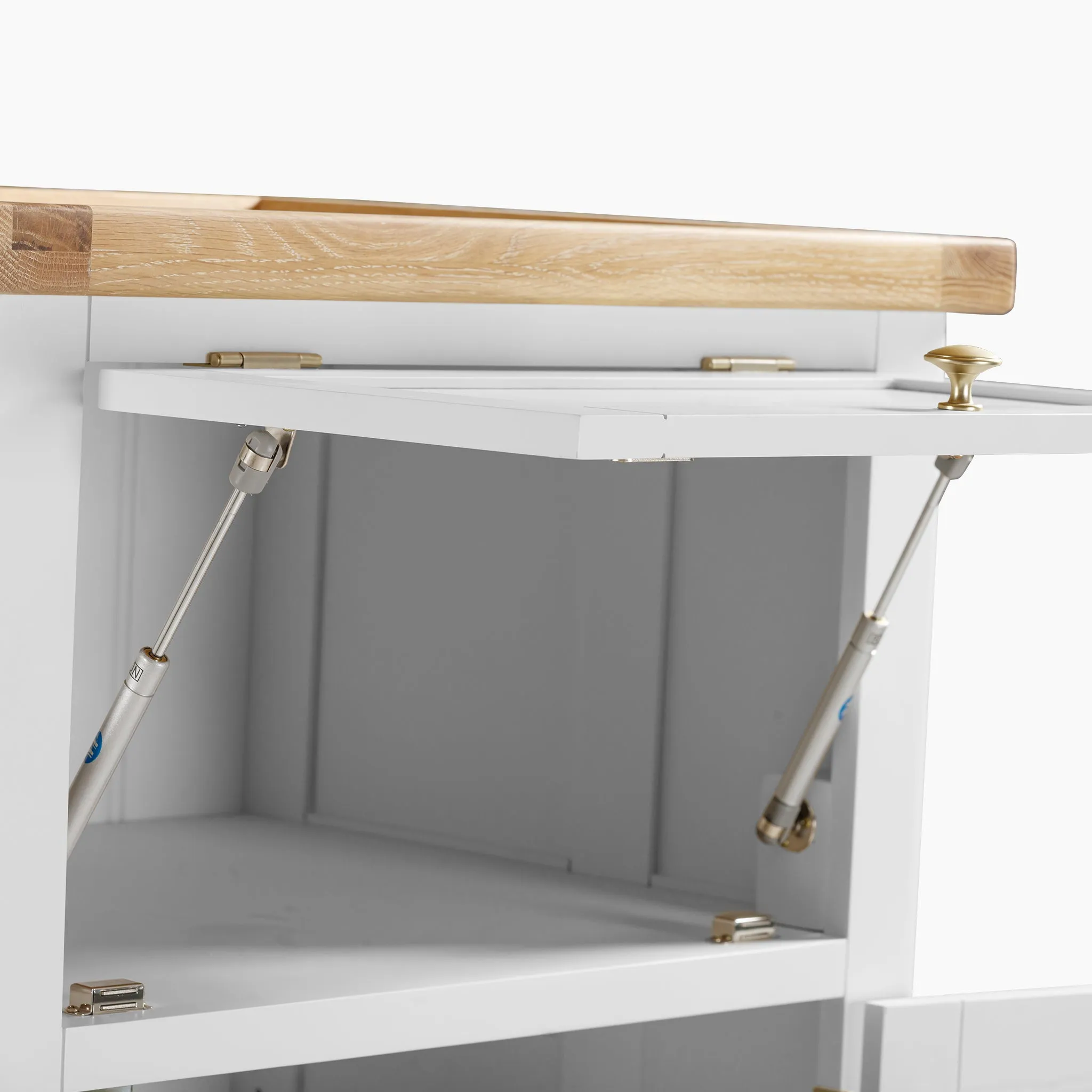 Burford Single Larder Unit in Warm White