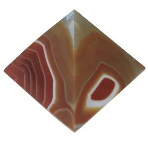 Carnelian Pyramid Fire Passion Stone Orange Red