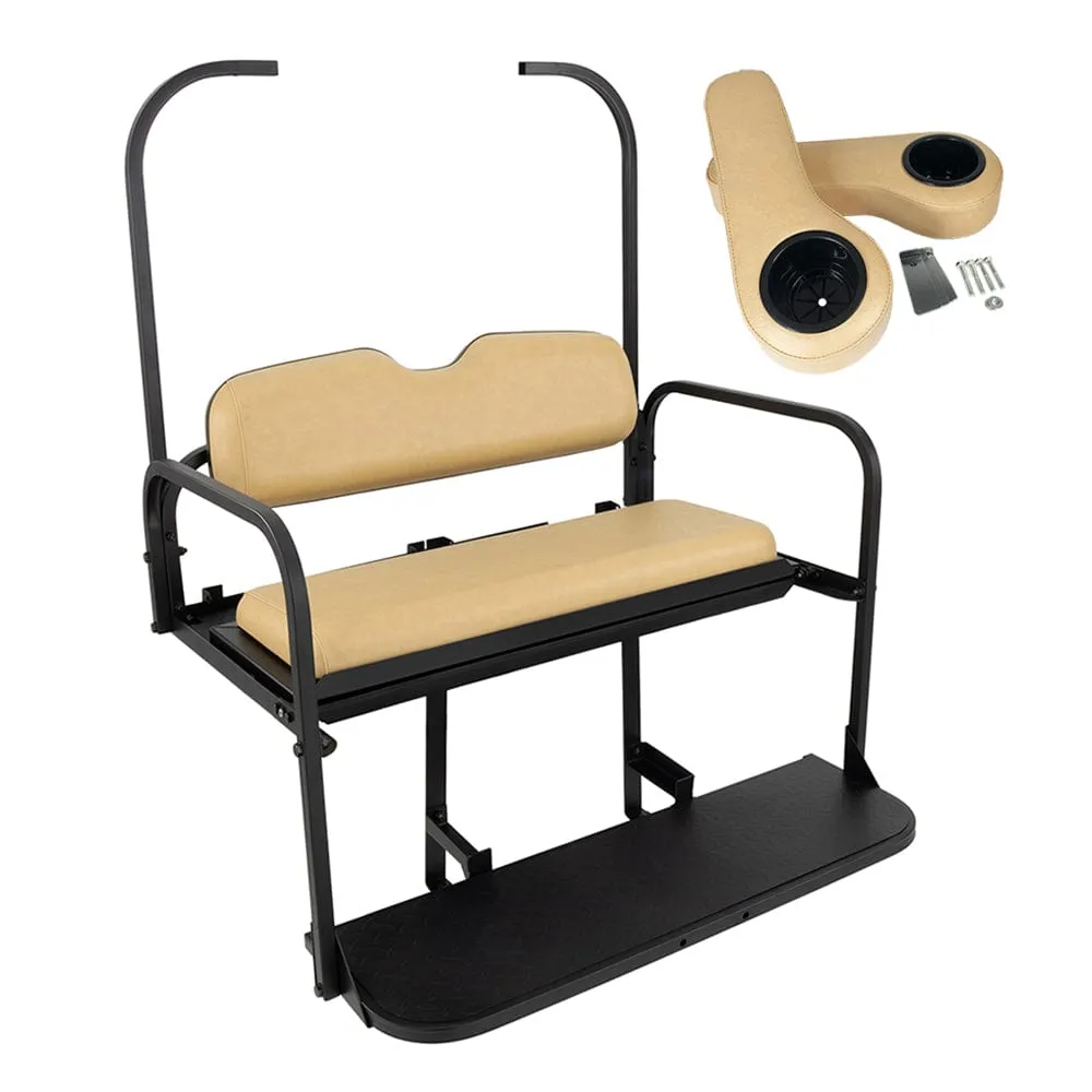 Club Car DS Golf Cart Rear Flip Seat Kit (1982-2000.5) | Gusto™