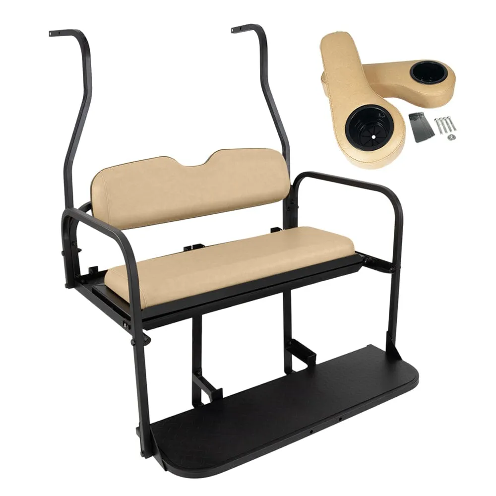 Club Car DS Golf Cart Rear Flip Seat Kit (2000.5 -2008) | Gusto®