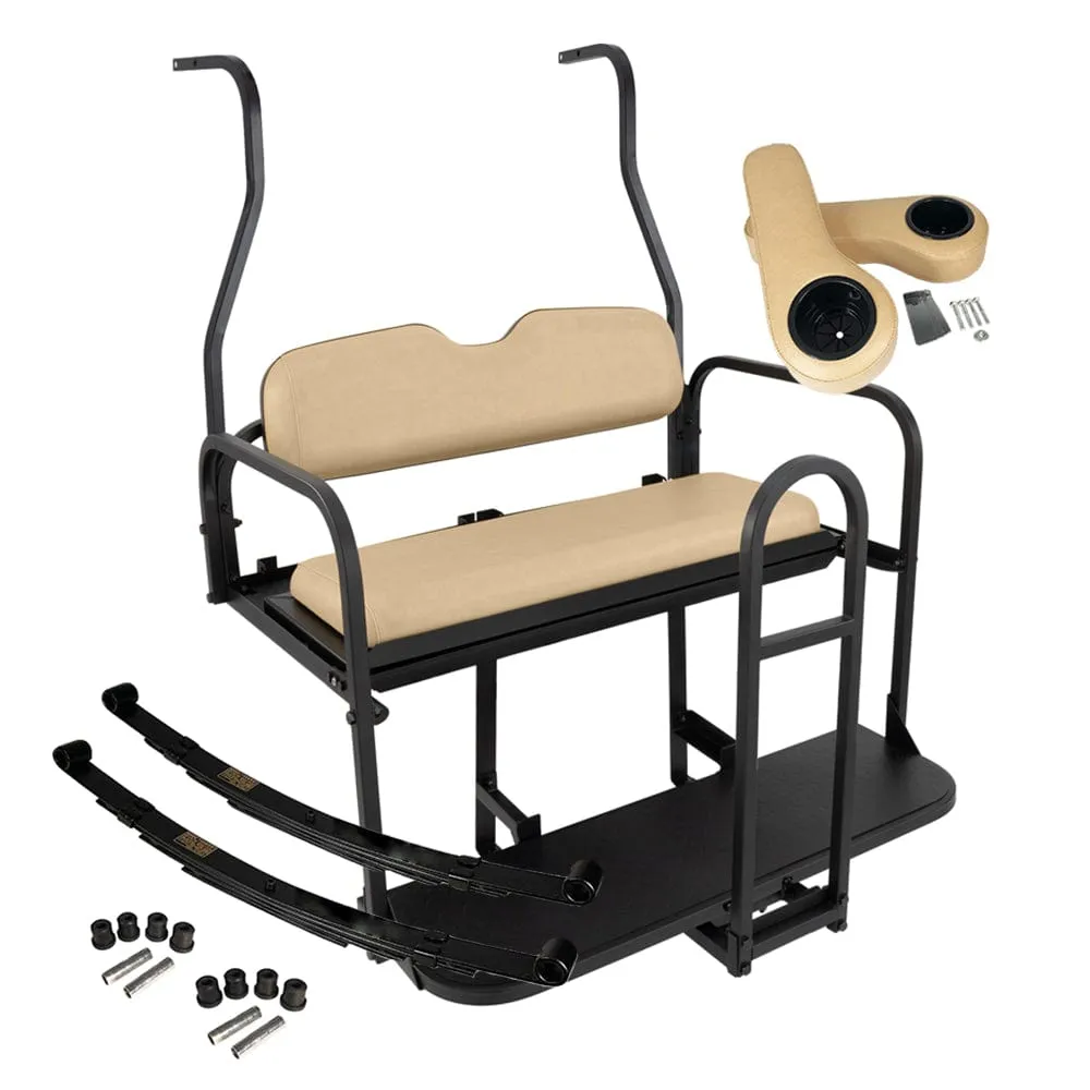 Club Car DS Golf Cart Rear Flip Seat Kit (2000.5 -2008) | Gusto®