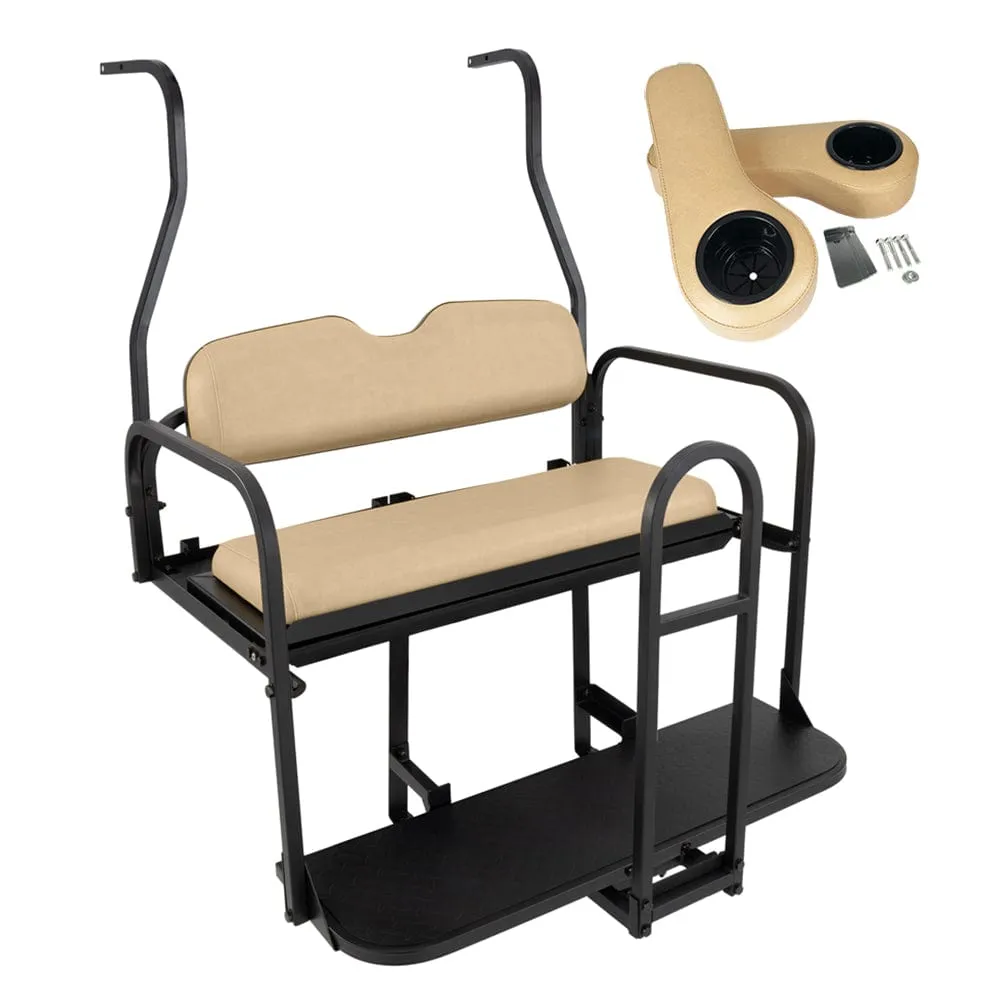 Club Car DS Golf Cart Rear Flip Seat Kit (2000.5 -2008) | Gusto®