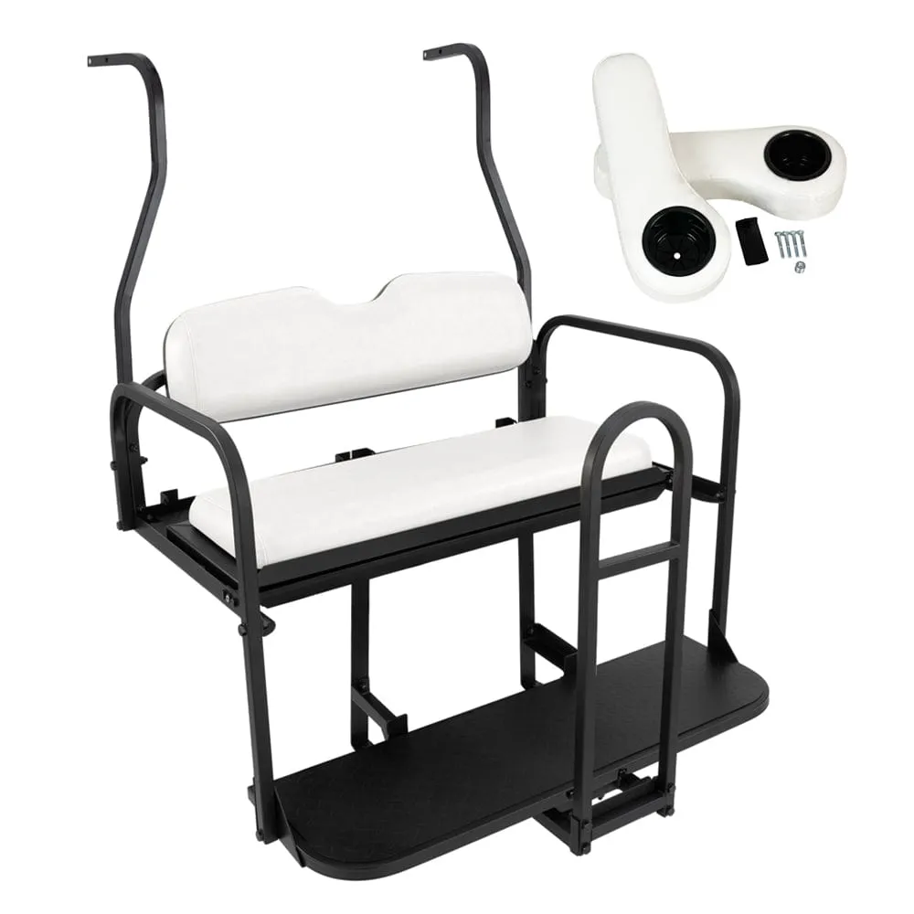 Club Car DS Golf Cart Rear Flip Seat Kit (2000.5 -2008) | Gusto®