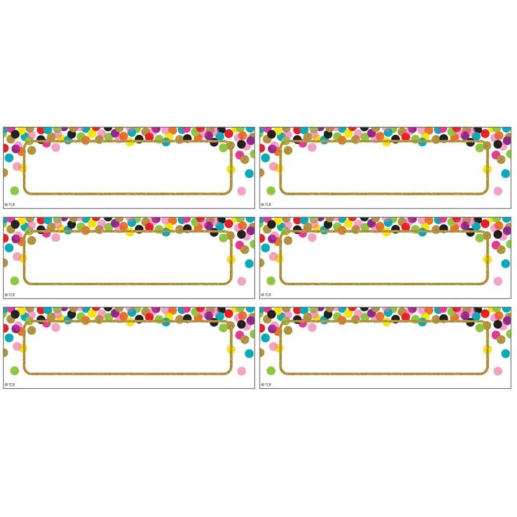 Confetti Magnetic Labels