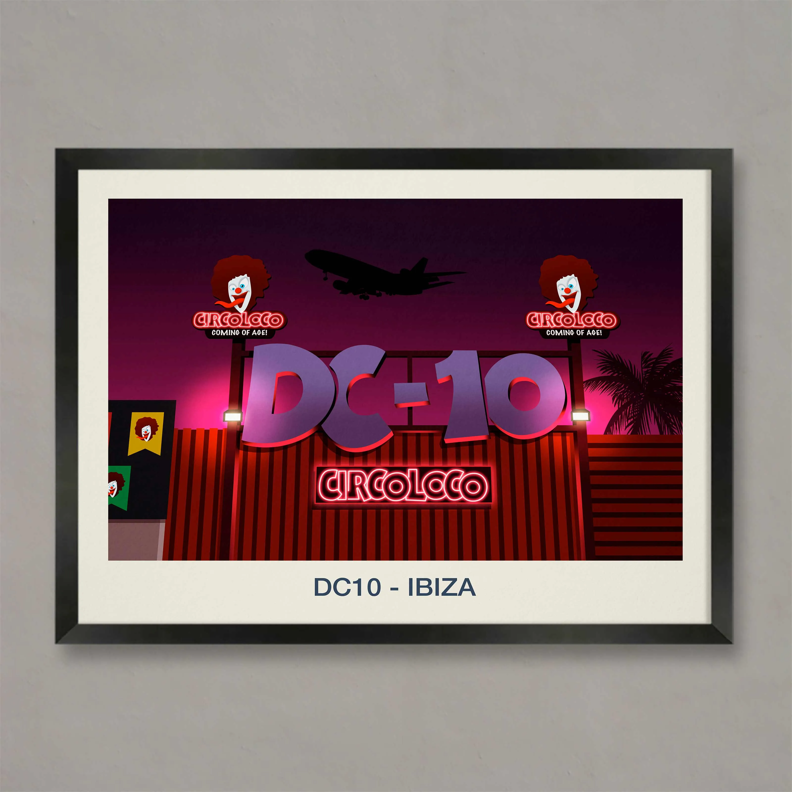 DC10 NIGHTCLUB POSTER