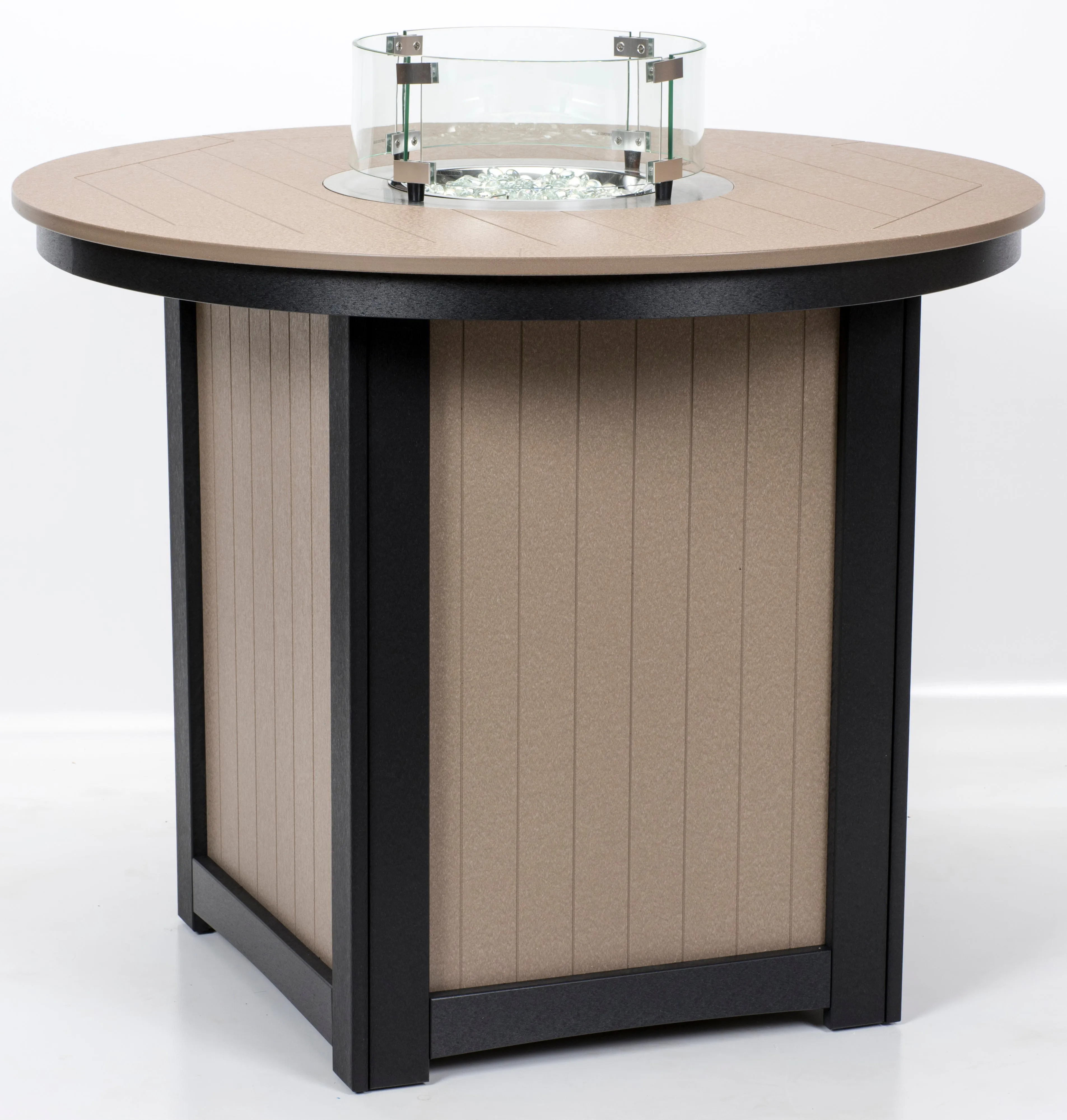 Donoma 44" Round Fire Table - Hammered Finish