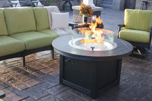 Donoma Poly-Top Fire Pit - Hammered Finish