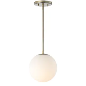 Elowen 7.75" Metal/Glass Globe LED Pendant