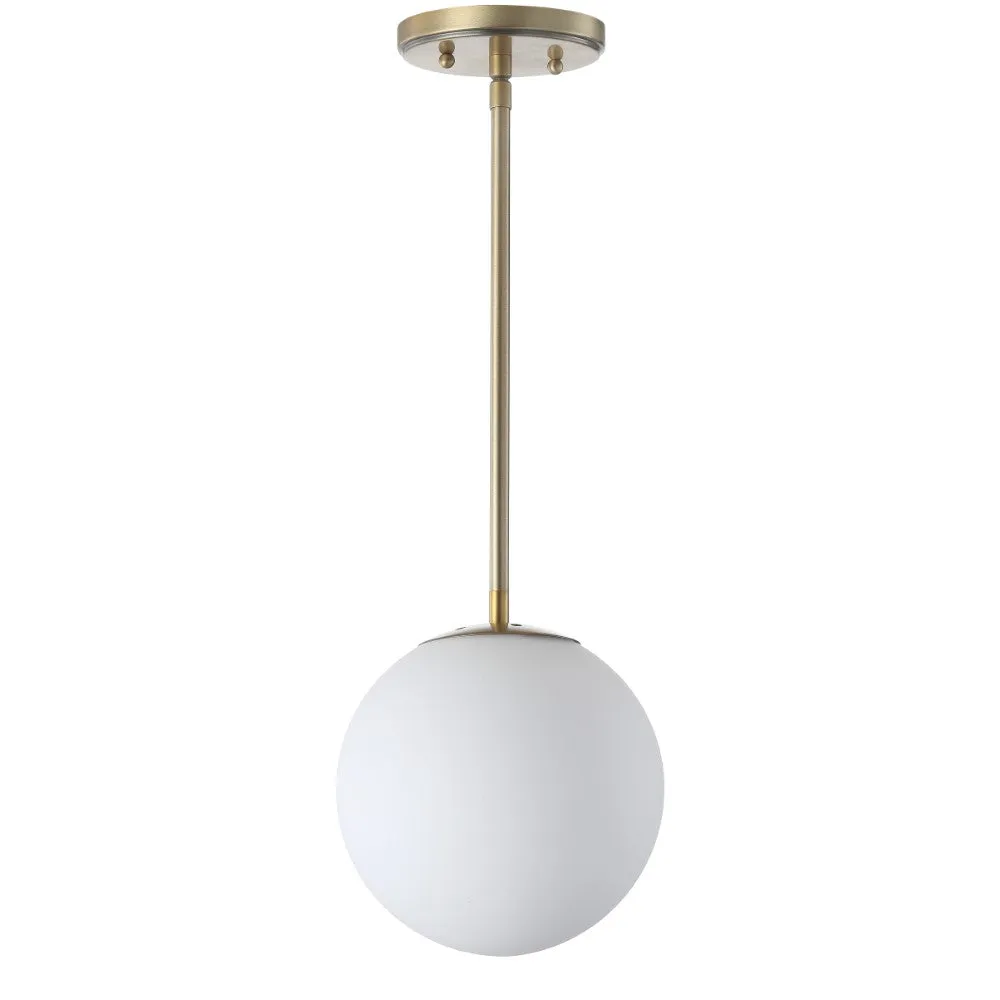 Elowen 7.75" Metal/Glass Globe LED Pendant