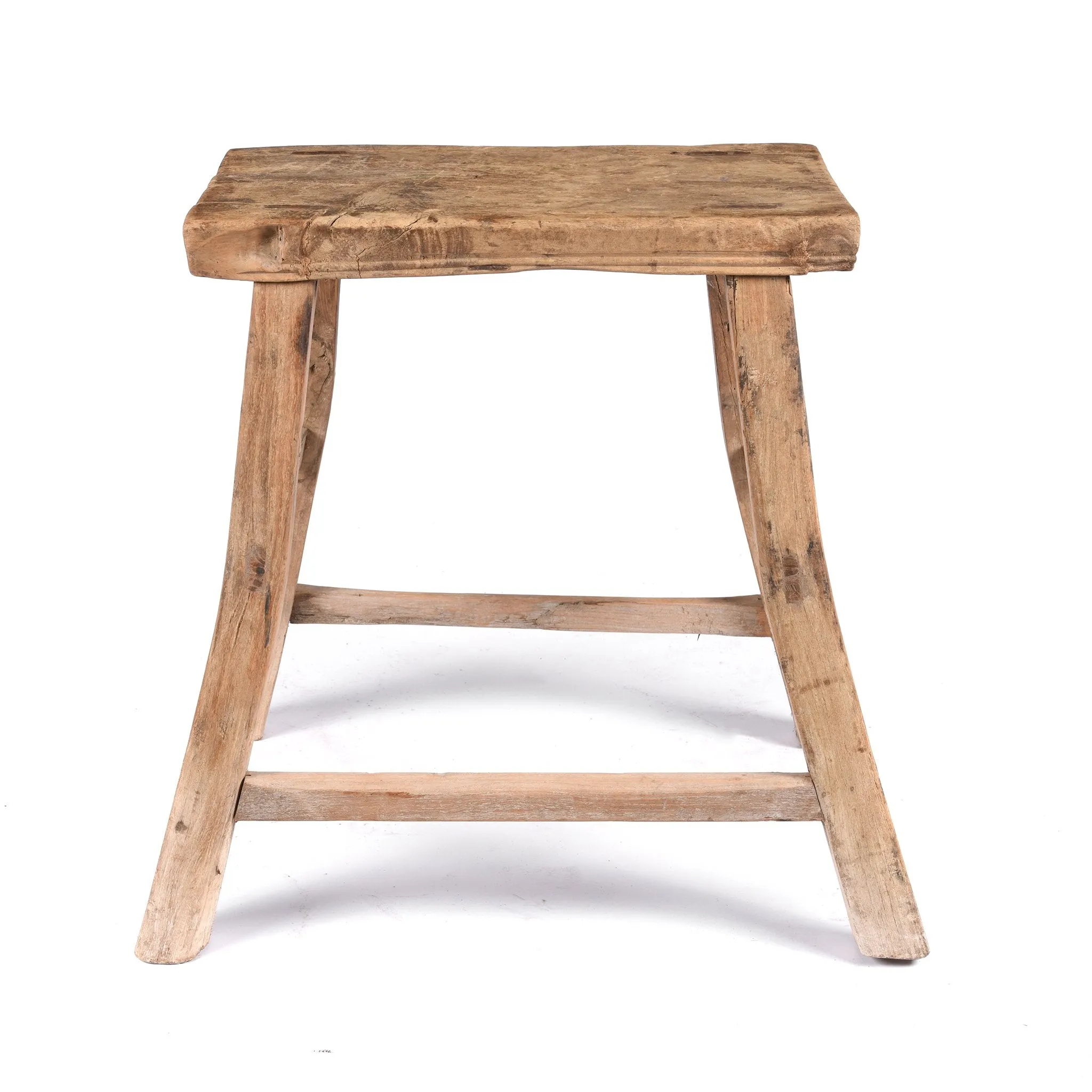 Farmhouse Elm Stool - Ca 100 Yrs Old