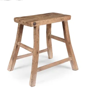 Farmhouse Elm Stool - Ca 100 Yrs Old