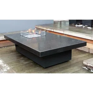 Fire Pit Square Glass Wind Screen