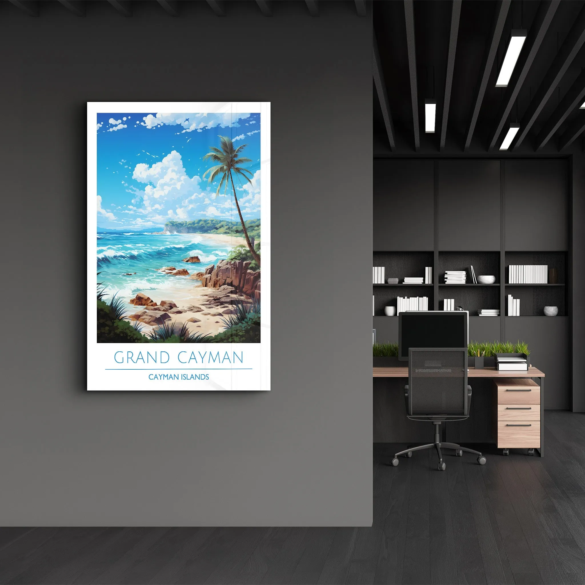 Grand Cayman Cayman Islands-Travel Posters | Glass Wall Art