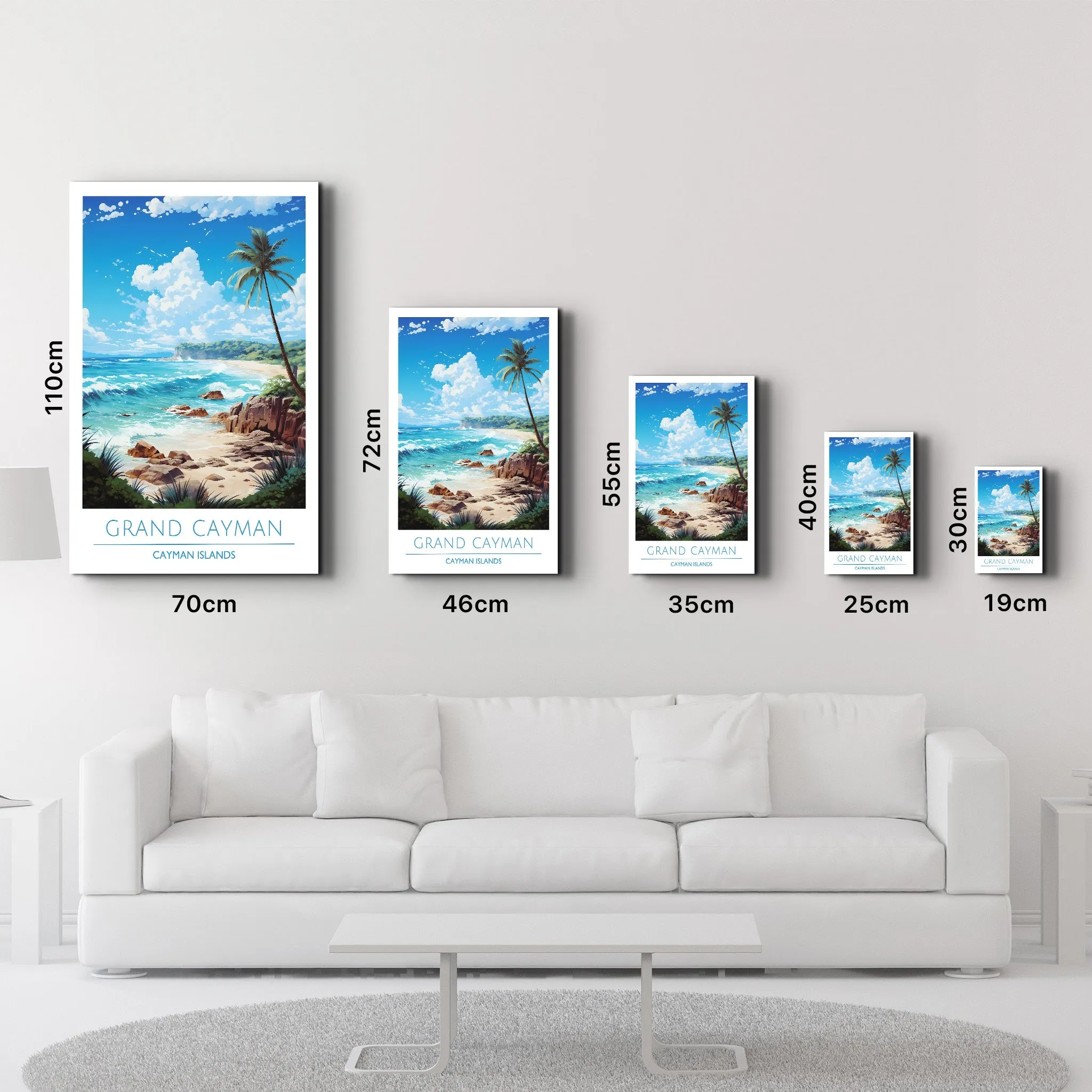 Grand Cayman Cayman Islands-Travel Posters | Glass Wall Art