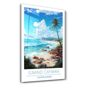 Grand Cayman Cayman Islands-Travel Posters | Glass Wall Art