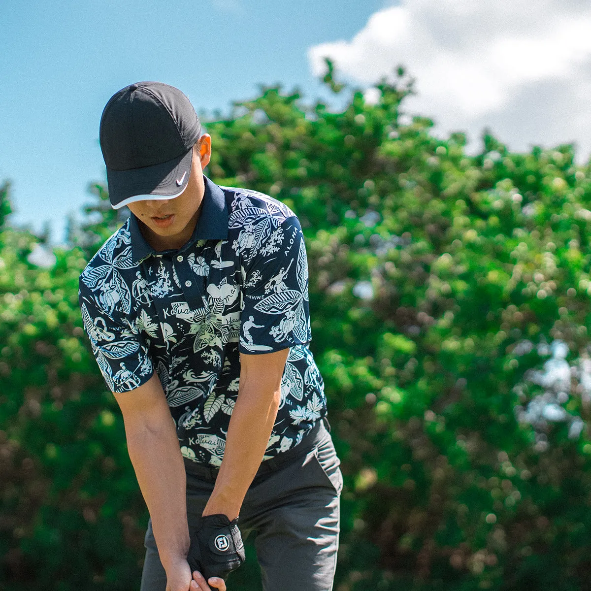 King & Islands Performance Polo - Navy