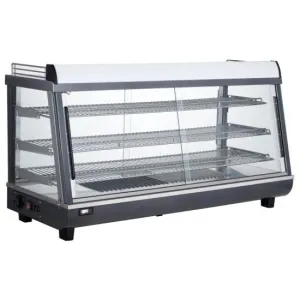 Marchia MHCC186 48" Heated Countertop Display, Front, Rear Doors