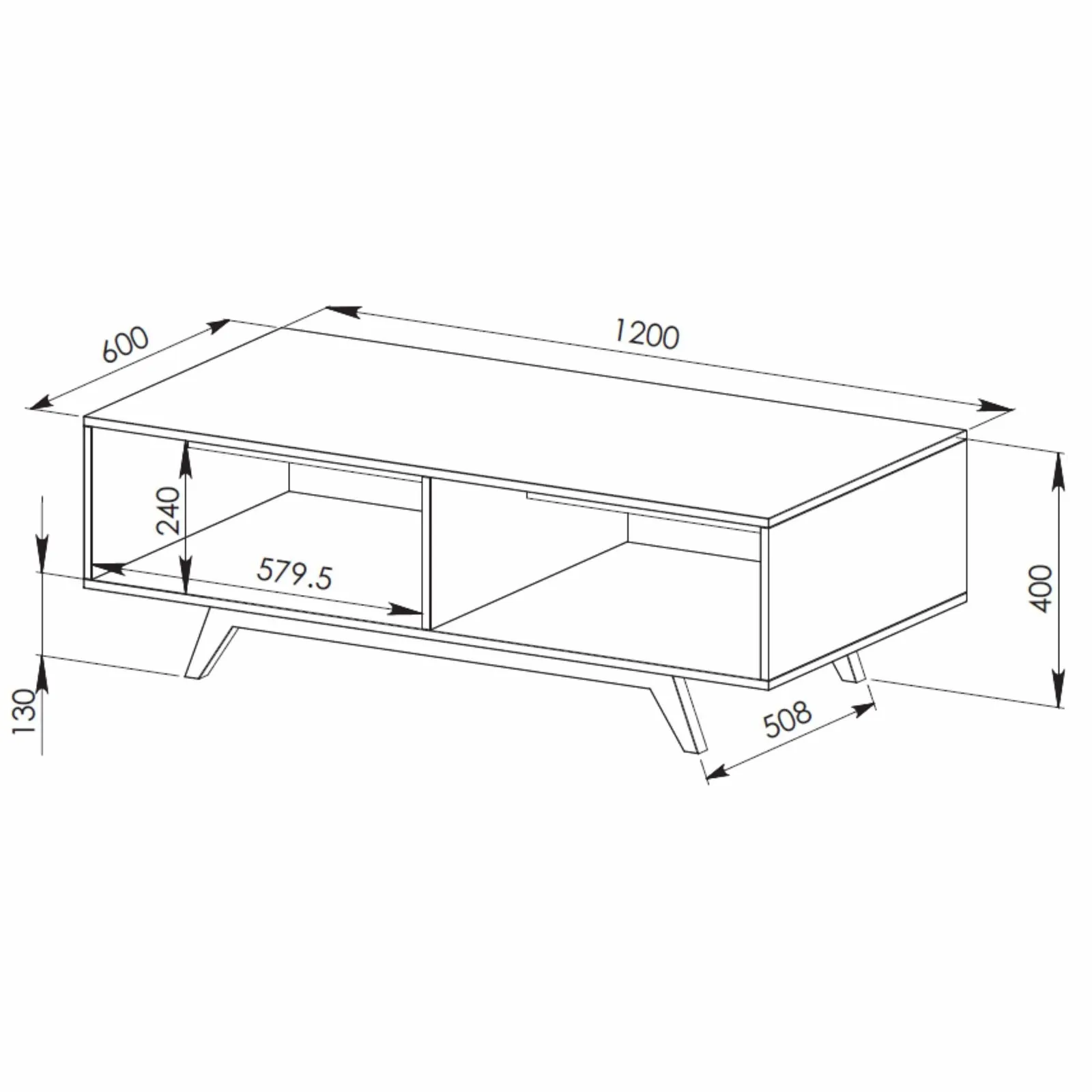 Metro Coffee Table Light Oak by Tauris™