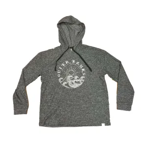 Outer Banks Waves Ribbed Hoodie