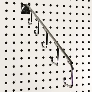 Pegboard Chrome 4 Hook  Waterfall