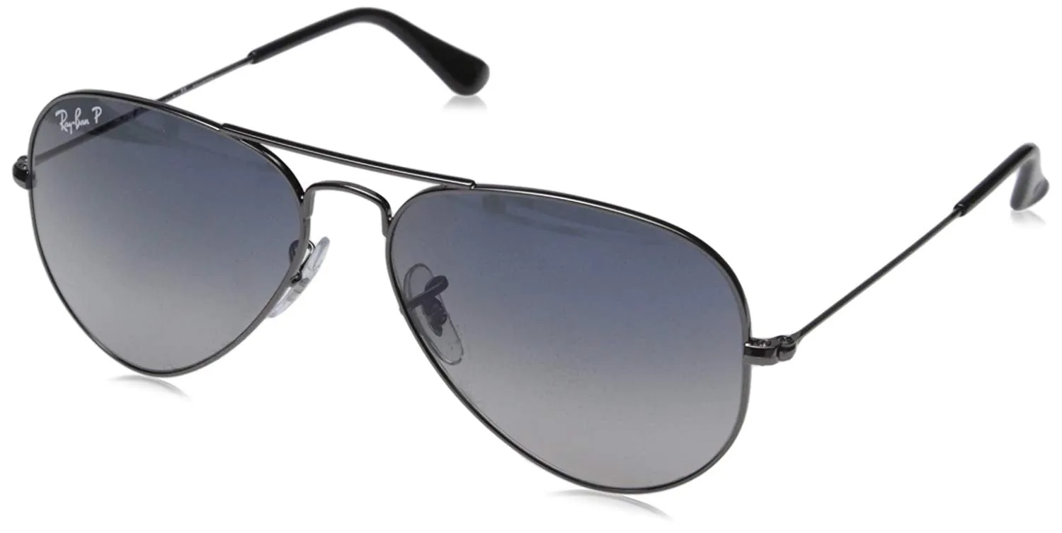 Ray-Ban Unisex RB3025 Aviator Polarized Sunglasses 55mm