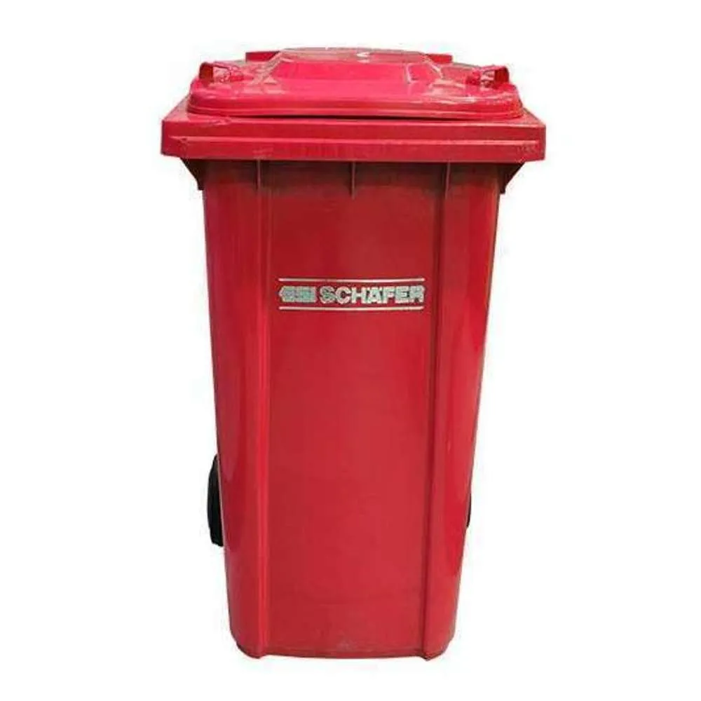 Schaefer Waste Wheely Bin 240L Red