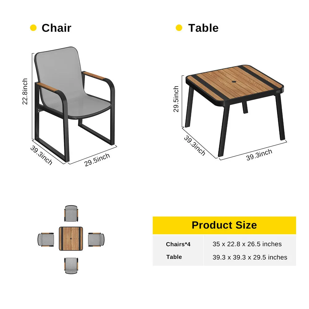 Signature 5-Piece Outdoor Patio Dining Set