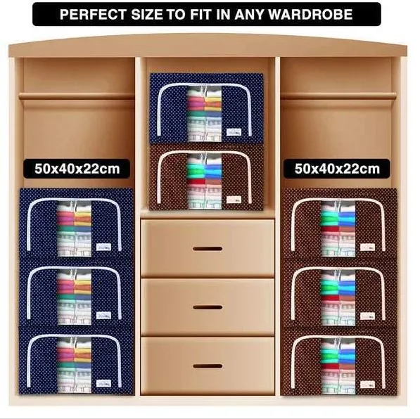 Wardrobe Organizer Storage Boxes