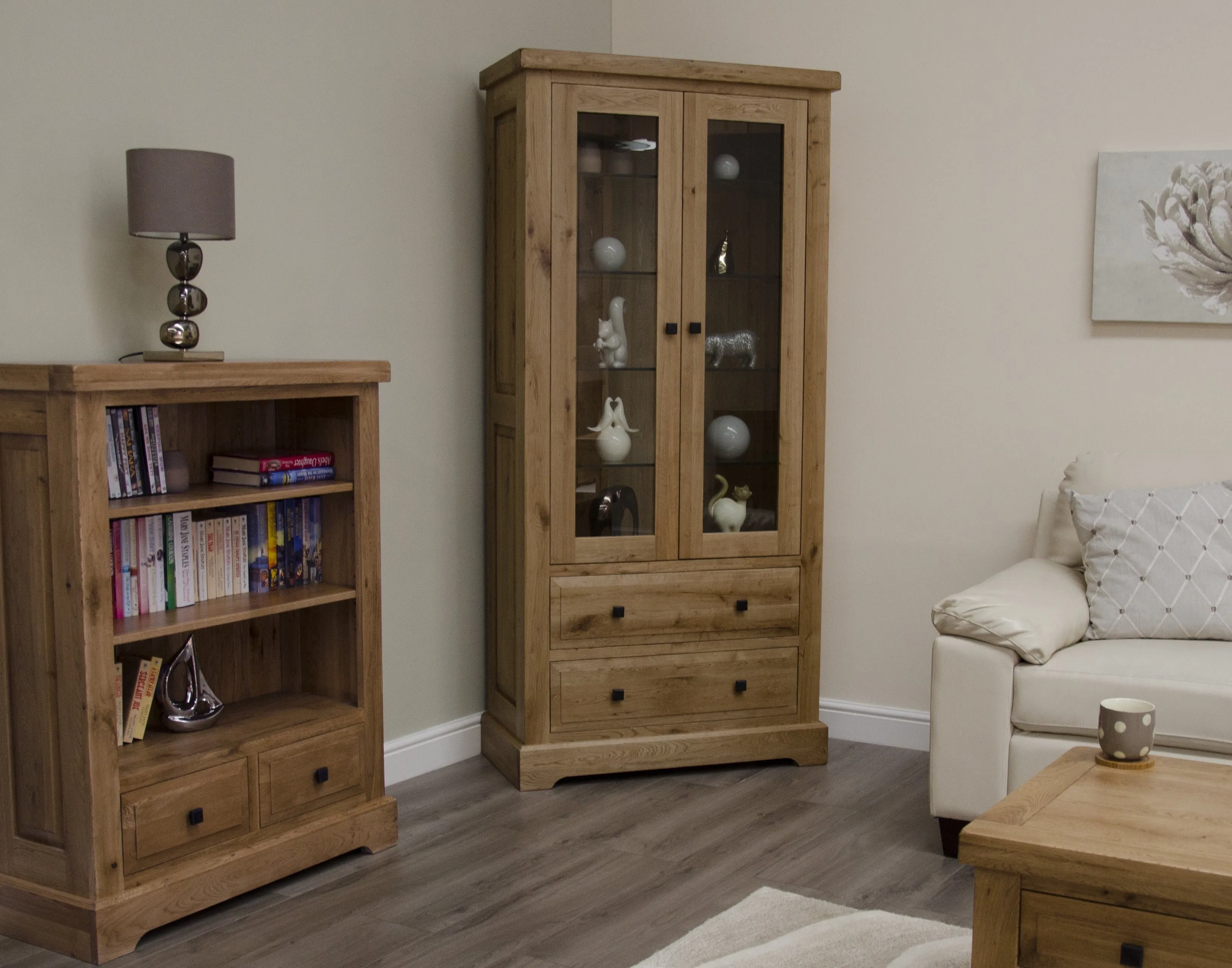 Warwick Oak Display Unit